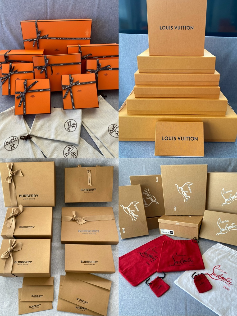 Authentic Burberry | Empty Gift Box + Tissue Ribbon Note Card Envelope - Picture 15 of 16